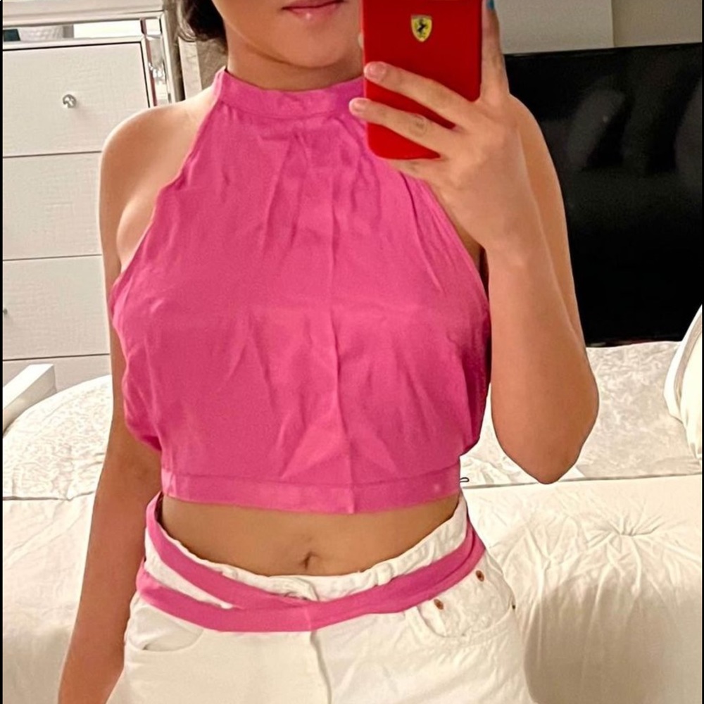 Pink zara top